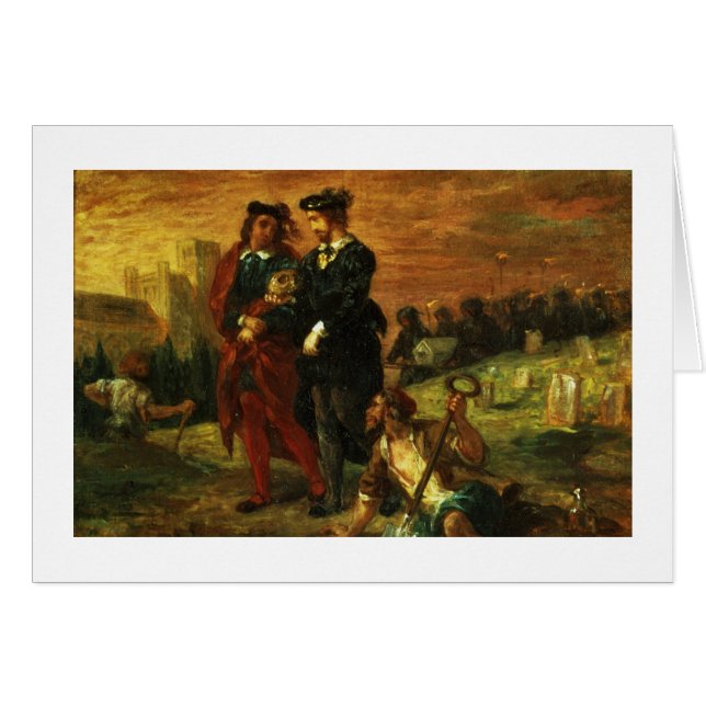 Hamlet und Horatio im Friedhof, 1859 (Öl auf c (Vorderseite (Horizontal))