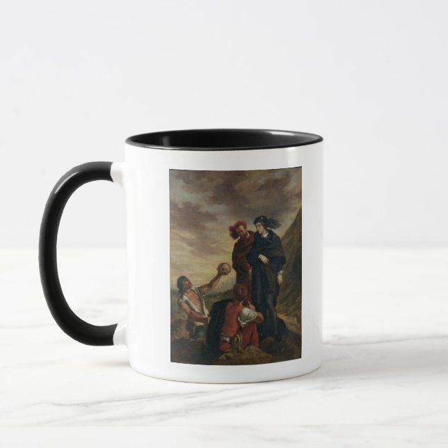 Hamlet und Horatio im Friedhof Tasse (Links)