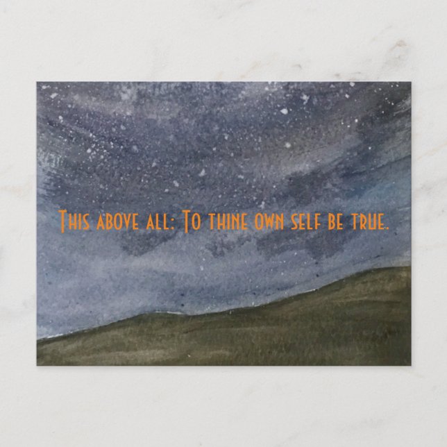 Hamlet-Zitat Postkarte (Vorderseite)