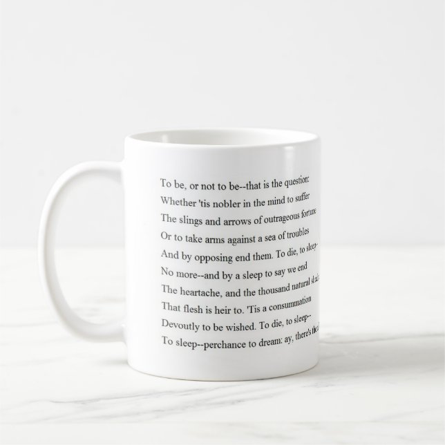 HamletSoliloquy Kaffeetasse (Links)