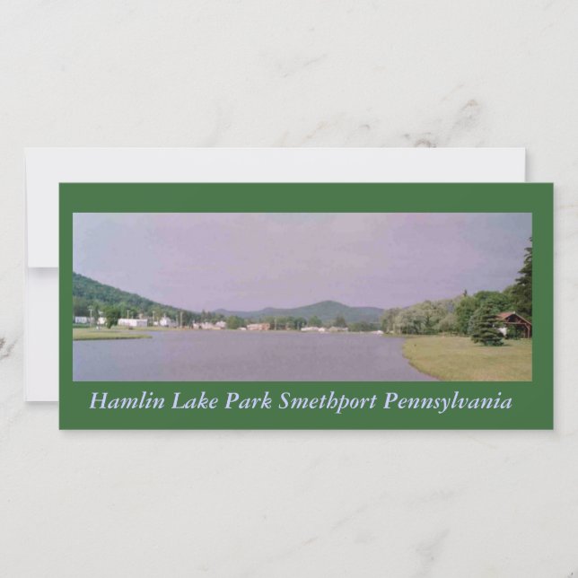 Hamlin Lake Park Smethport Postcard (Vorderseite)