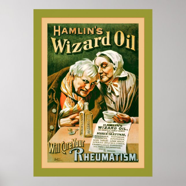 Hamlins Zauberöl ~ Vintage Werbung Poster (Vorne)