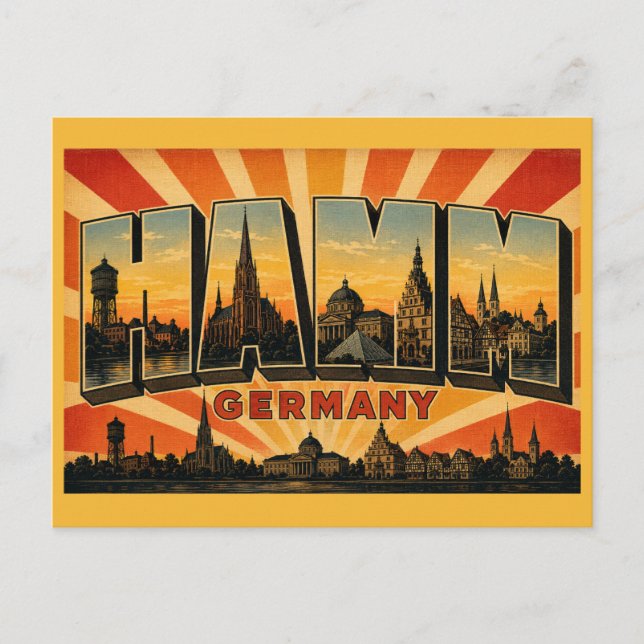 Hamm Deutschland Pauluskirche Postkarte (Vorderseite)