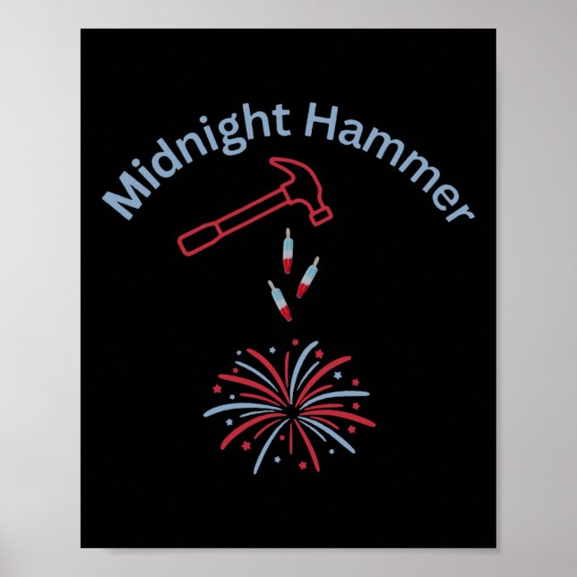 Hammer And Fireworks Operation Midnight Hammer Tru Poster (Vorne)