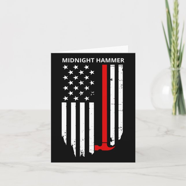 Hammer B-2 Stealth Jet Operation Usa Flag Karte (Vorderseite)