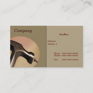 Hammer Business Card Visitenkarte