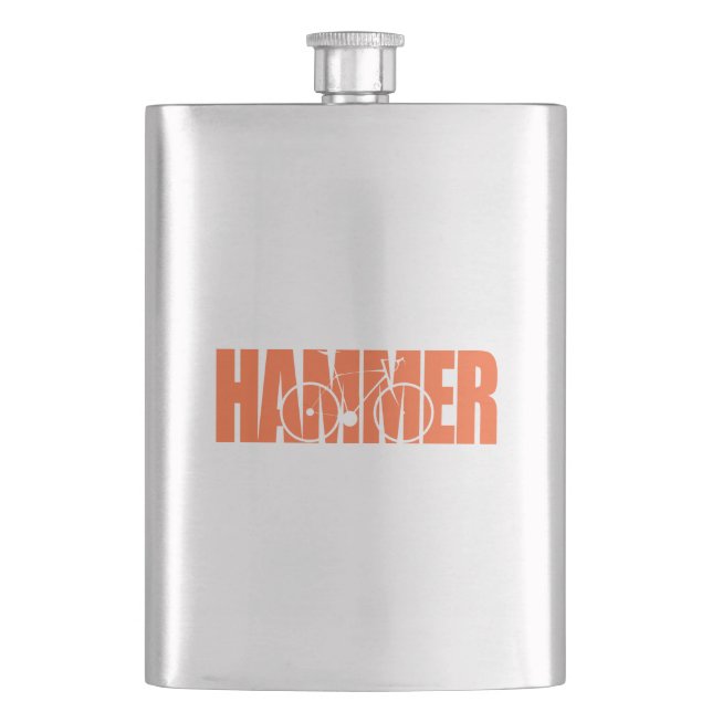 Hammer Cycling Flachmann (Vorderseite)