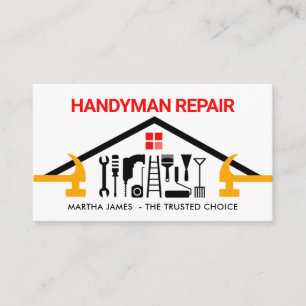 Hammer-Dachdecker-Heimwerker-Reparaturwerkzeug Visitenkarte