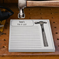 Hammer It Out Fix It Chore List Monogram