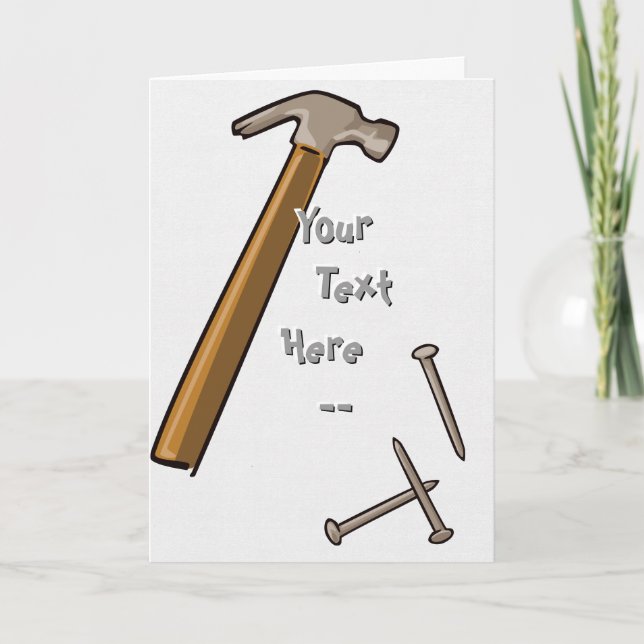 Hammer & Nails Card Karte (Vorderseite)