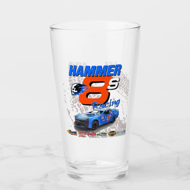 Hammer Racing Glass Cup Glas (Vorderseite)