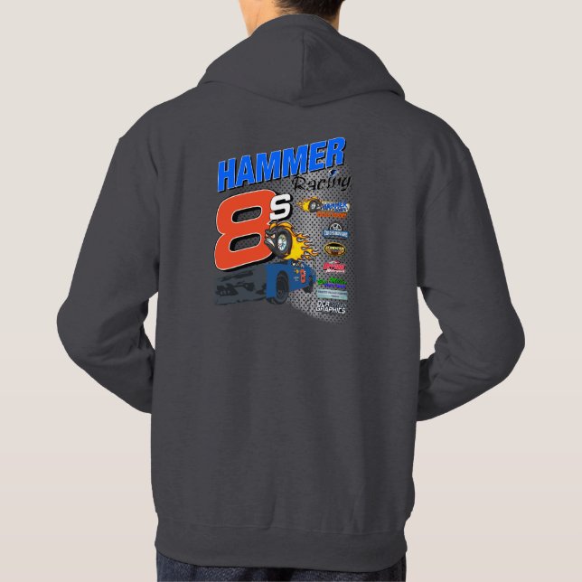 Hammer Racing Mens Hoodie 2024 (Rückseite)