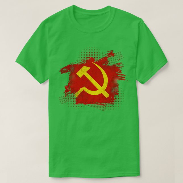 Hammer Sickle sowjetische Gewerkschaft Kommunismus T-Shirt (Design vorne)