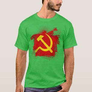 Hammer Sickle sowjetische Gewerkschaft Kommunismus T-Shirt