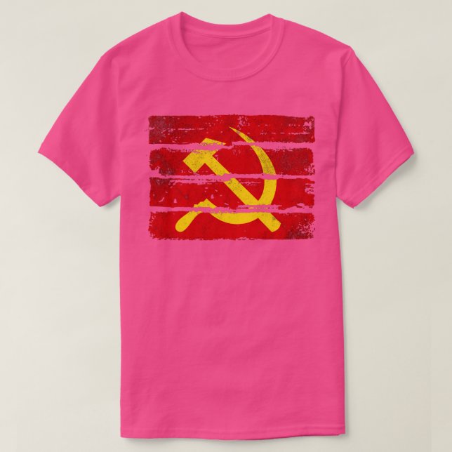 Hammer Sickle Sowjetunion Kommunismus1 T-Shirt (Design vorne)