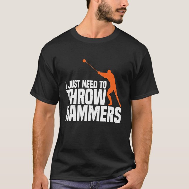 Hammer-Throwing-Turbinenfeld T-Shirt (Vorderseite)
