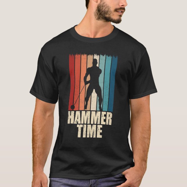 Hammer Time Throw Throw Track Field App T-Shirt (Vorderseite)