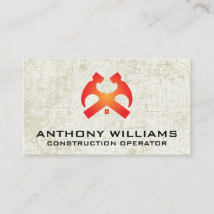 Hämmer und Hausdach   Grunge Hintergrund Visitenkarte