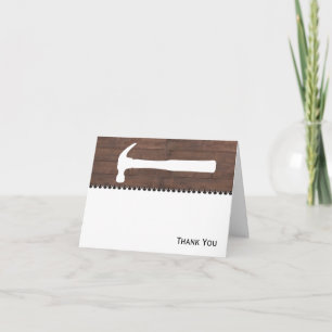 Hämmer und Nagel-Bau Dankeskarte