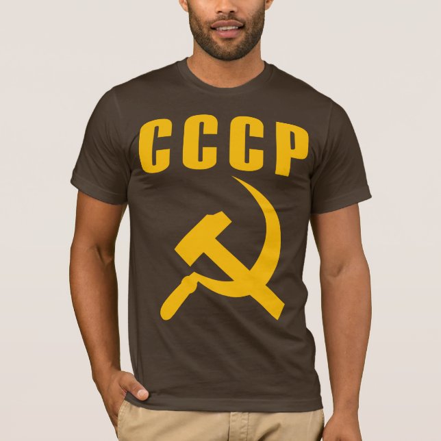 Hammer und Sichel cccp UDSSR T-Shirt (Vorderseite)