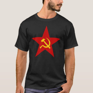 Hammer und Sichel-kommunistischer Stern T-Shirt