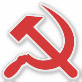 Hammer und Sichel (rot) Aufkleber