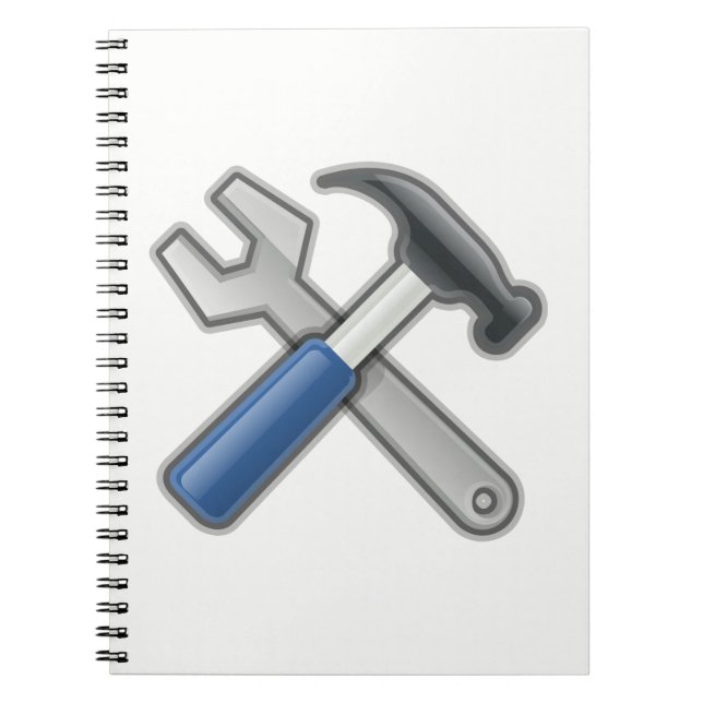 Hammer und Wrench Notizblock (Vorderseite)