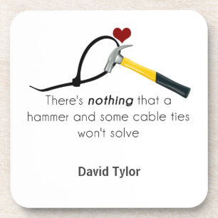 Hammer und Zap-Gurt Untersetzer