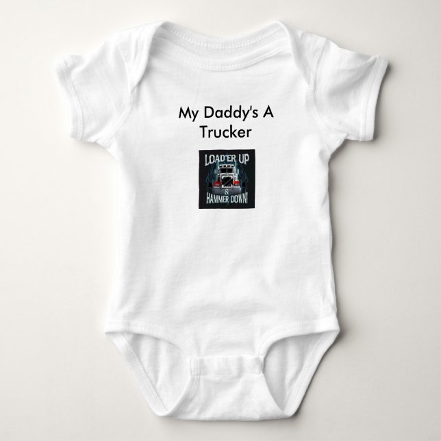 "Hammer unten " Baby Strampler (Vorderseite)