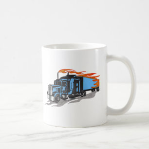 Hammer-unten Fernlastfahrer Tasse