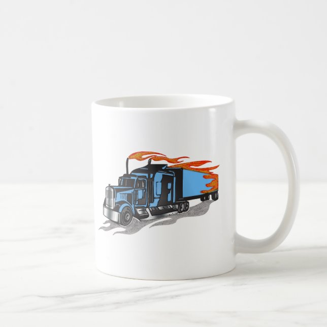 Hammer-unten Fernlastfahrer Tasse (Rechts)