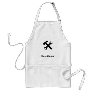 Hammer Wrench Man Pride Black Schürze