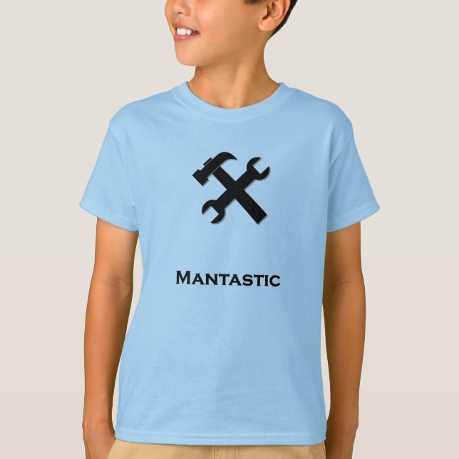 Hammer Wrench Mantastic Black T-Shirt (Vorderseite)