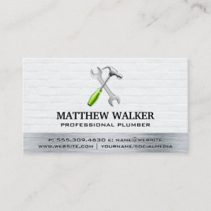 Hammer Wrench   Ziegelmauerstahl Visitenkarte