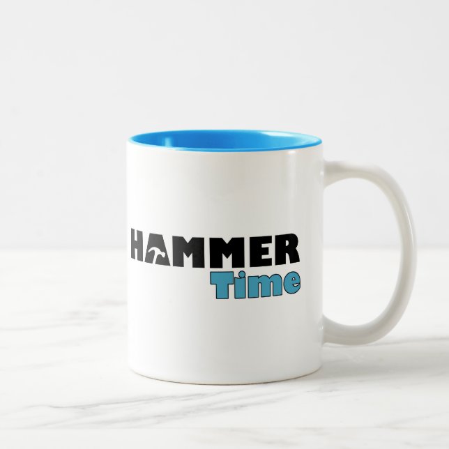 Hammer-Zeit Zweifarbige Tasse (Rechts)