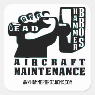 Hammerbrosacmkleber Quadratischer Aufkleber