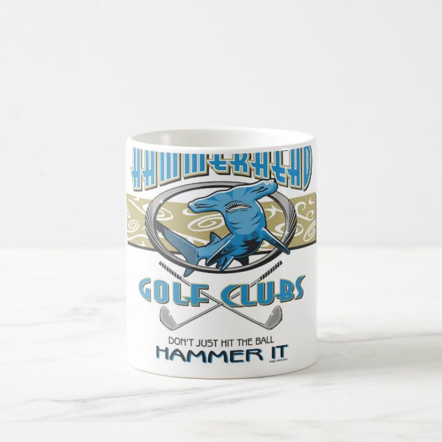 Hammerhai-Golfclubs Kaffeetasse (Mittel)
