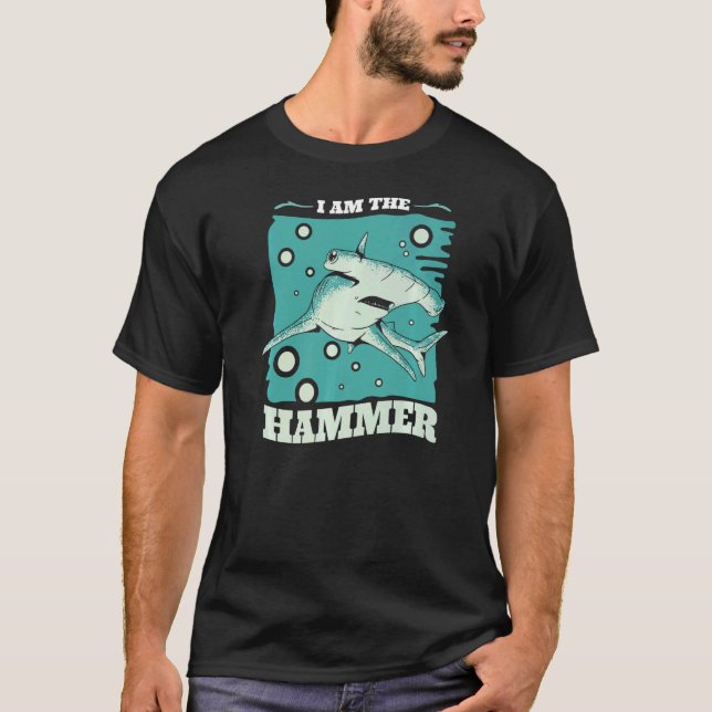 Hammerhai-Hai Hammerfisch T-Shirt (Vorderseite)