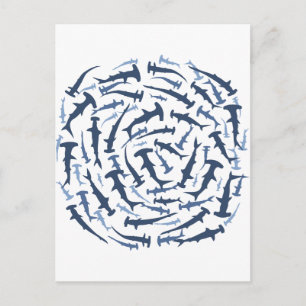 Hammerhai Postkarte