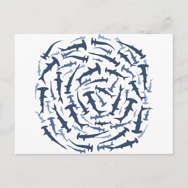 Hammerhai Postkarte (Vorderseite)
