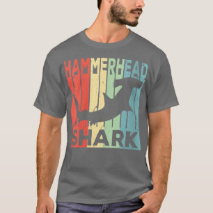 Hammerhai-Shark Vintage Damen Unisex V-Ausschnitt T-Shirt