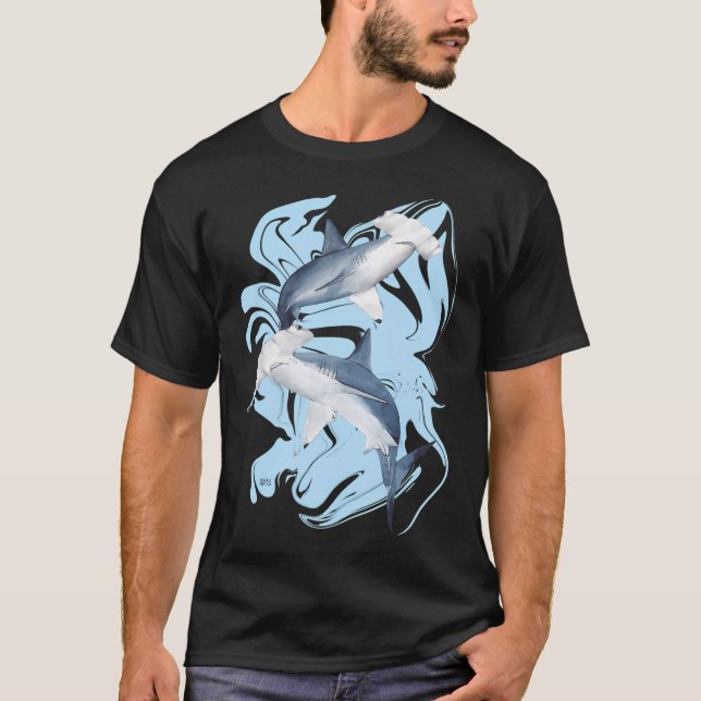 HAMMERHAIE ABSTRACT 3 T-Shirt (Vorderseite)