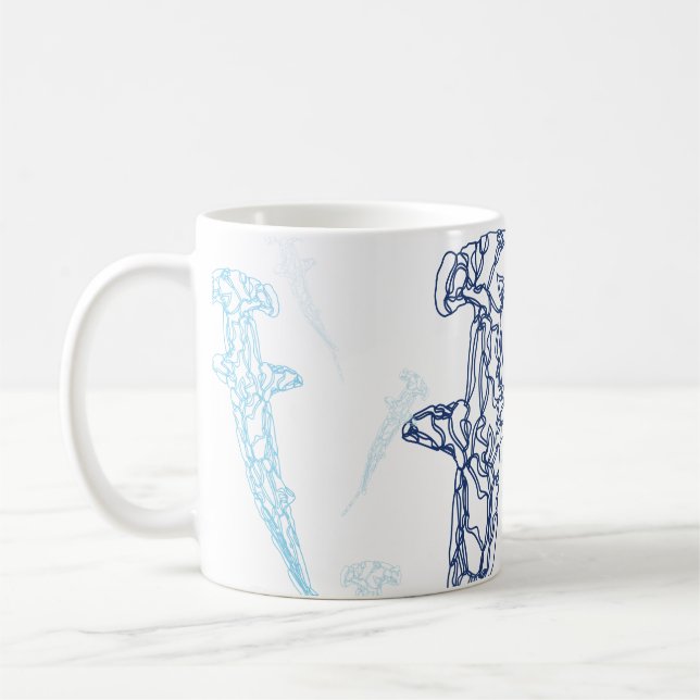 Hammerhaihaifisch-Tasse Kaffeetasse (Links)