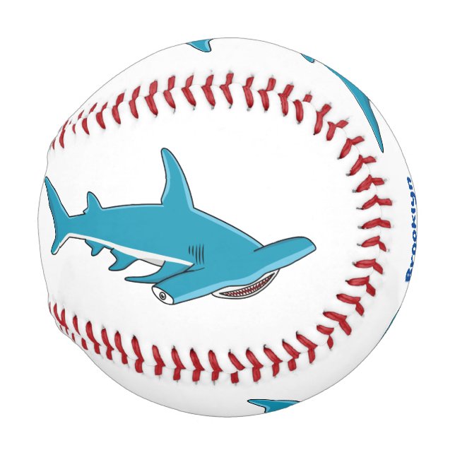 Hammerhead-Hai-Cartoon Baseball (Vorne Rechts)