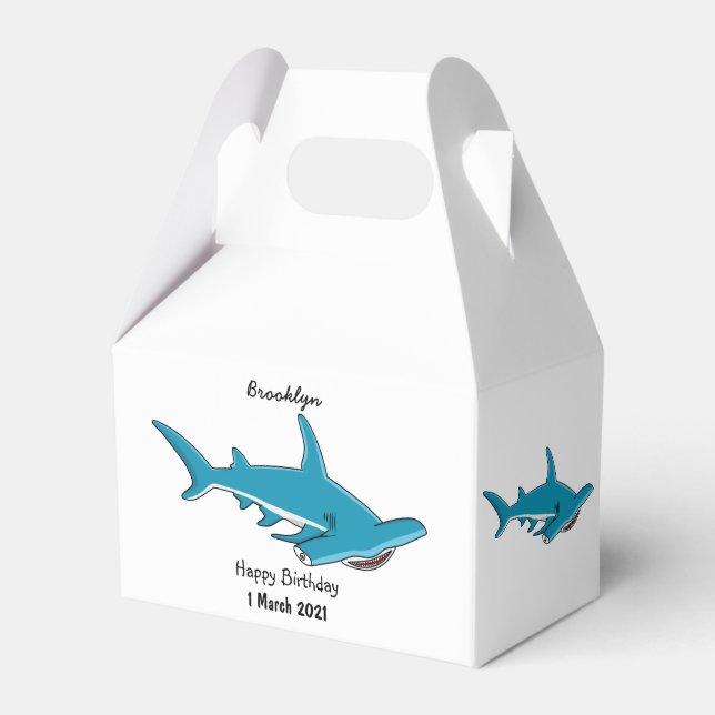 Hammerhead-Hai-Cartoon Geschenkschachtel (Vorderseite)