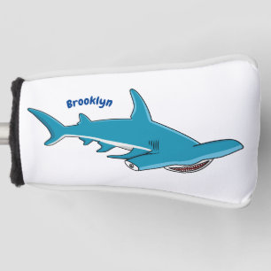 Hammerhead-Hai-Cartoon Golf Headcover