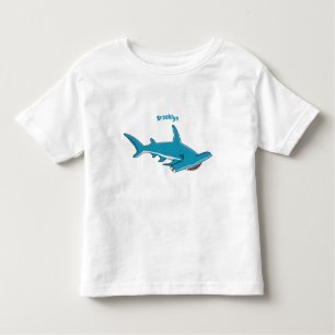Hammerhead-Hai-Cartoon Kleinkind T-shirt