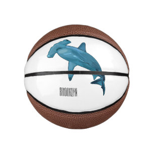 Hammerhead-Hai-Cartoon Mini Basketball