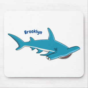 Hammerhead-Hai-Cartoon Mousepad