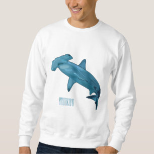 Hammerhead-Hai-Cartoon Sweatshirt